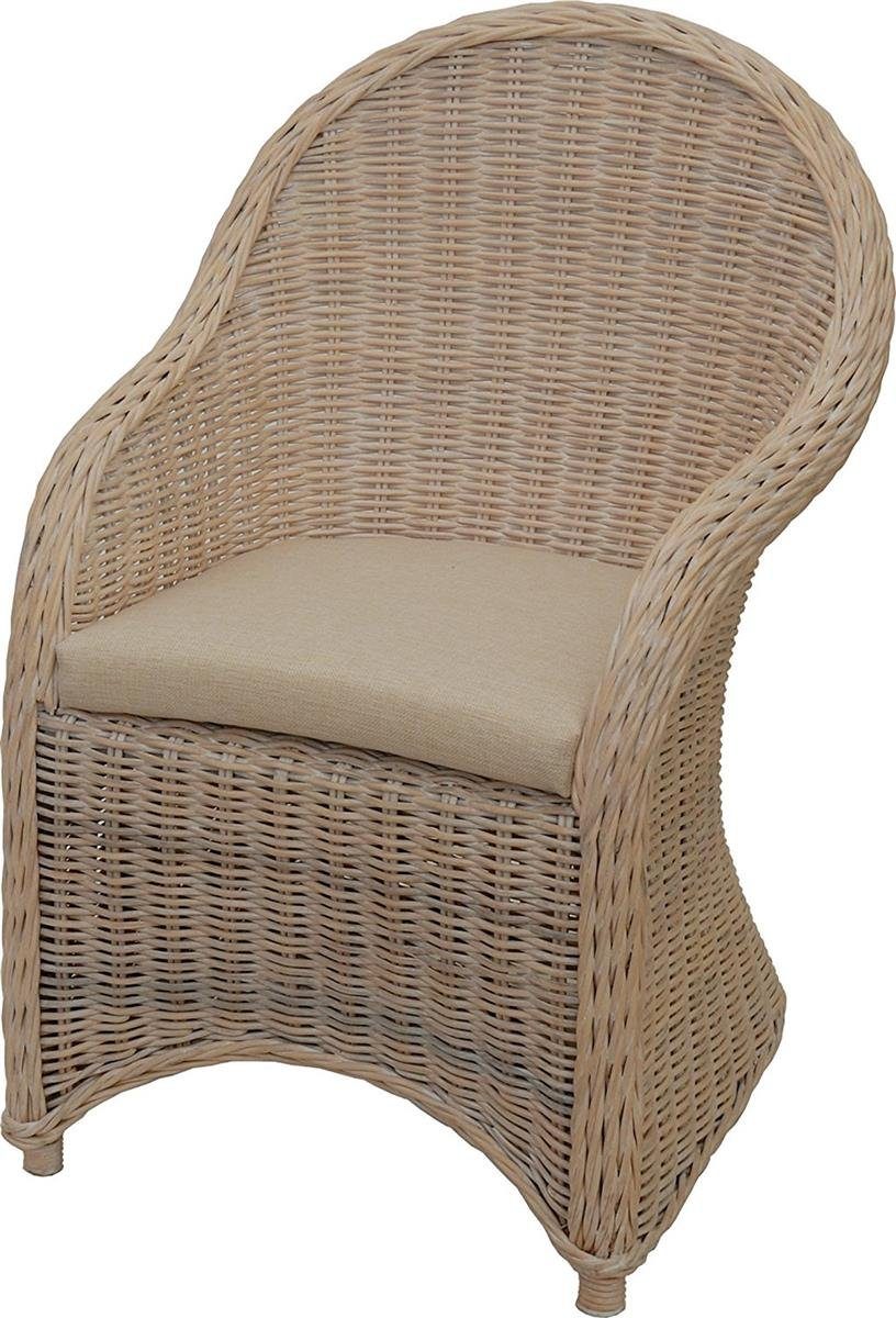 Krines Home Esszimmersessel Moderner Rattansessel Esszimmerstuhl mit